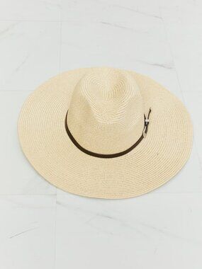 NWT Fame Boho Summer Straw Fedora Hat